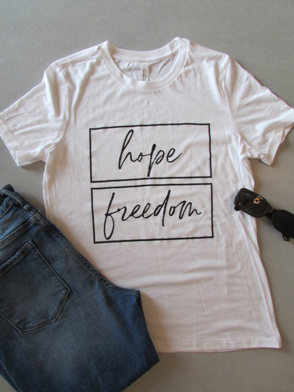 Hope Freedom White Tee